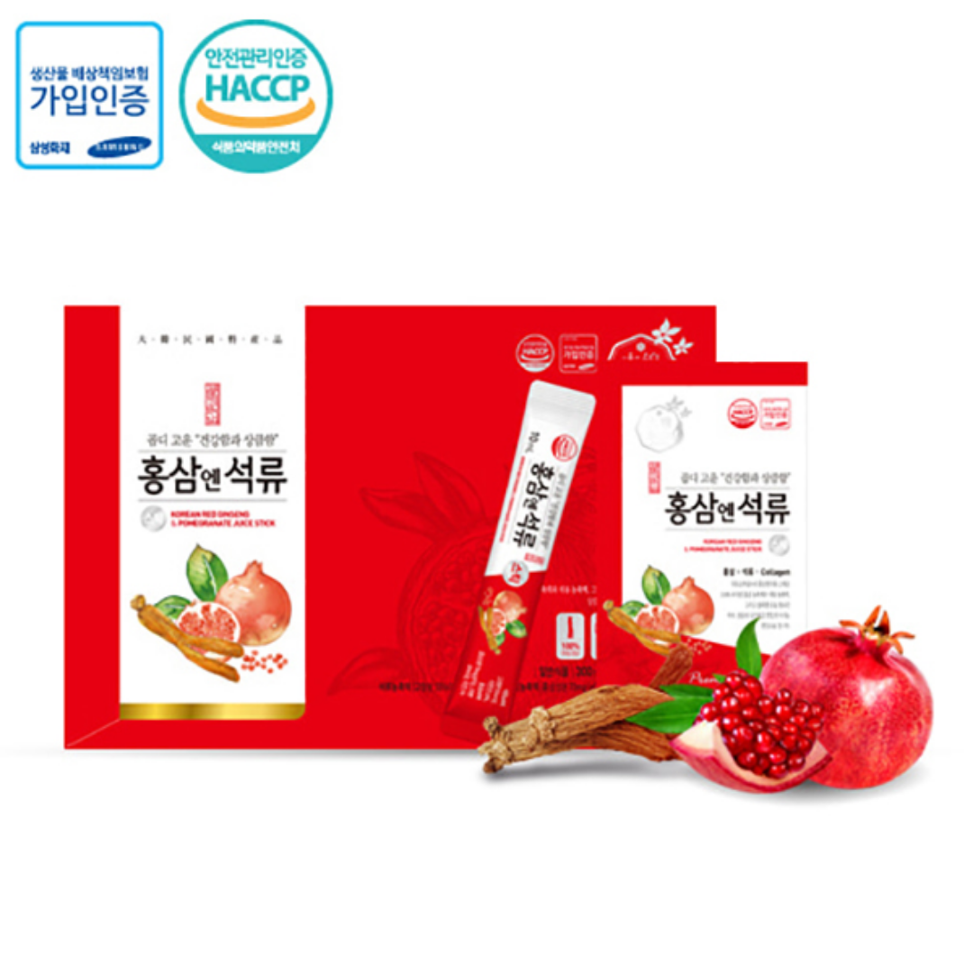 Hồng sâm Lựu Collagen (Stick 10ml x 30 gói) – Daedong Hồng sâm Lựu Collagen (Stick 10ml x 30 gói) – Daedong